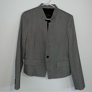 Banana Republic Suit Jacket Grey Patterned